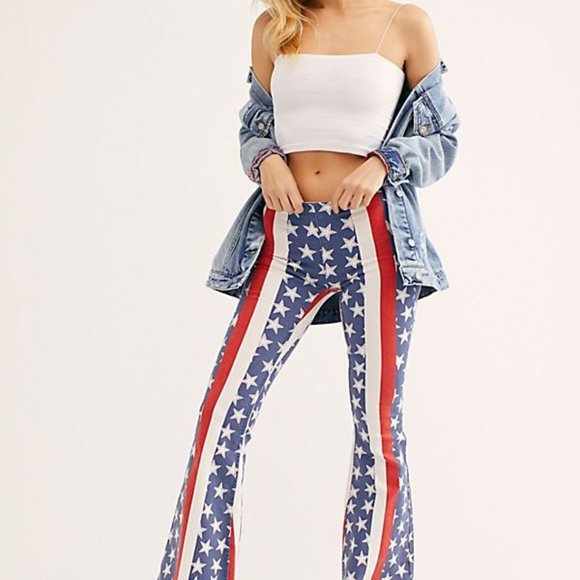 FREE PEOPLE Penny Stars & Stripes Jeans LAST PAIR! - Picture 10 of 10